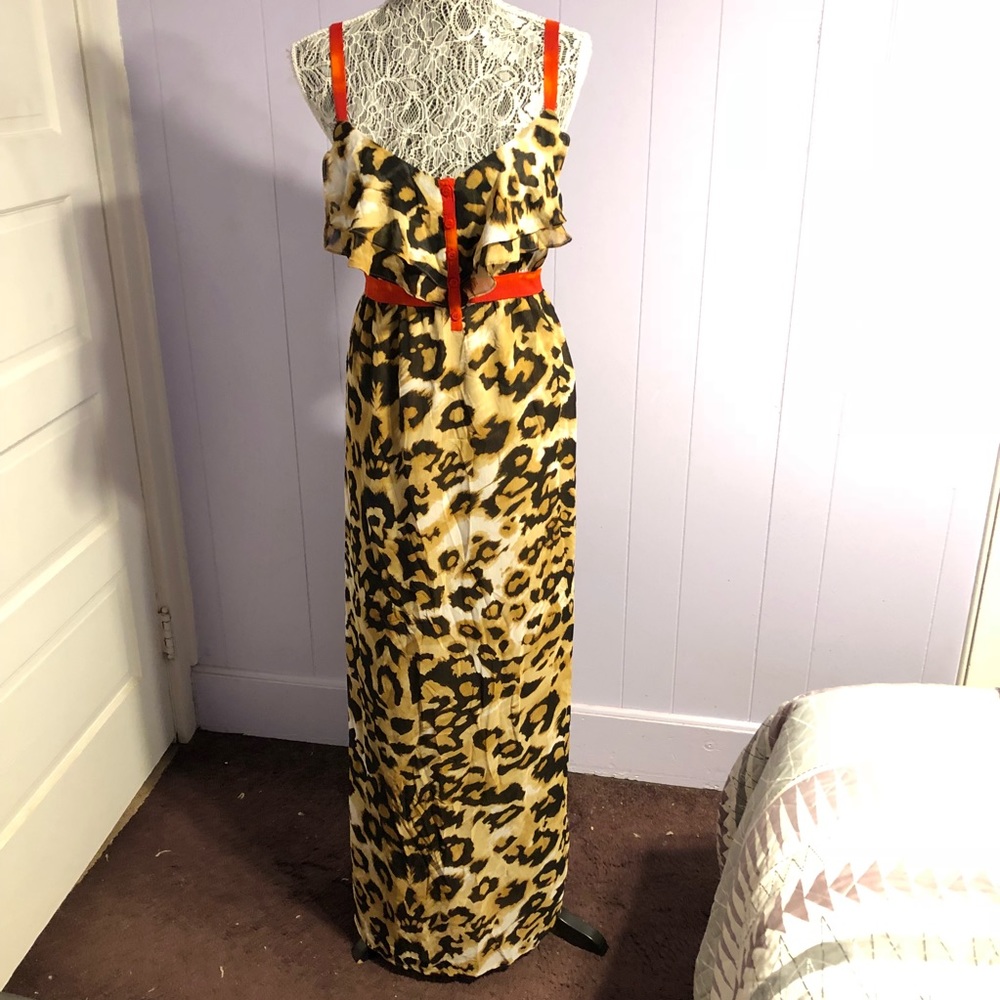 Long leopard dress